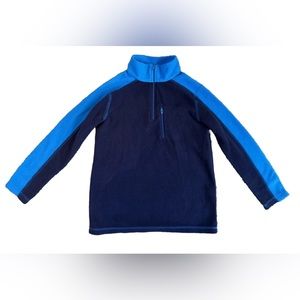 L.L. Bean Boy’s Blue Fleece Quarter Zip Pullover